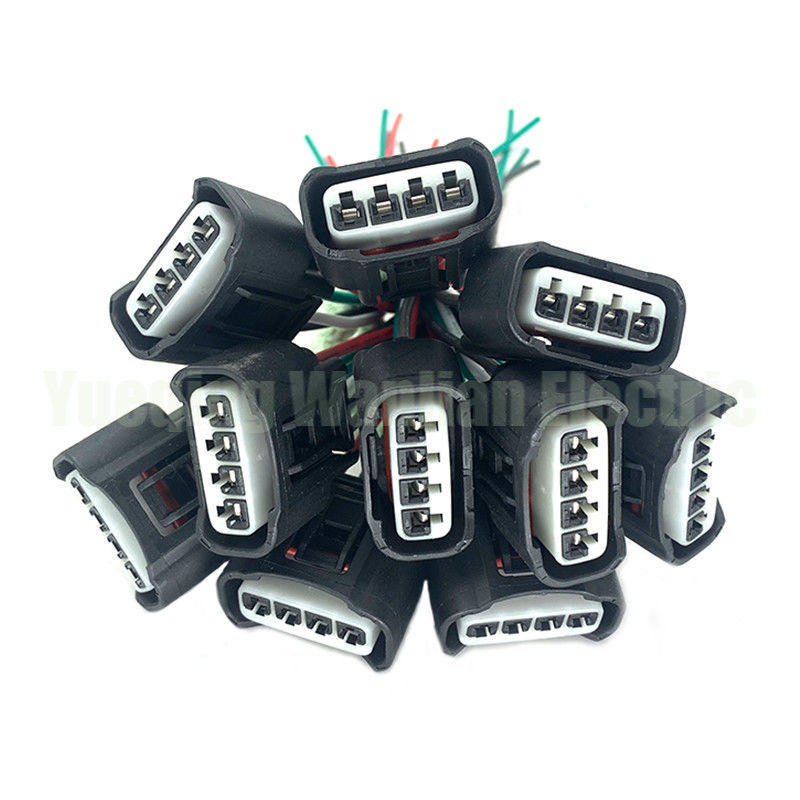 7283-7449-30 4 পিন ইগনিশন কয়েল প্লাগ সংযোগকারী কালো মহিলা অটো প্লাগ
