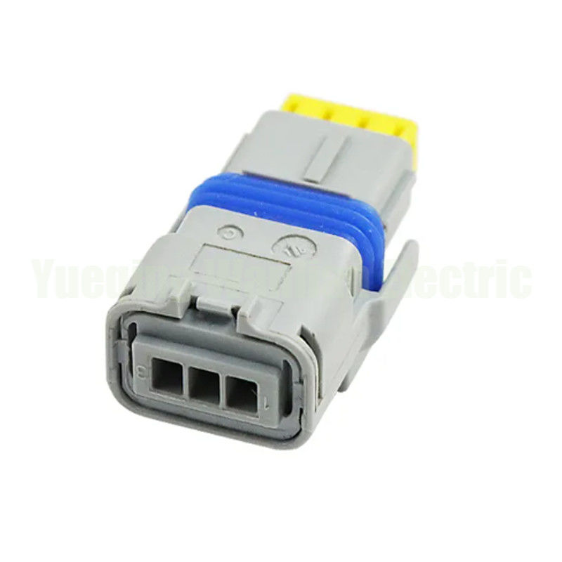 3 পিন 211PC032S8049 গ্রে অটোমোবাইল এফসিআই ওয়্যারিং সকেট এসি সমাবেশ প্লাস্টিকের হাউজিং বৈদ্যুতিক তারের সংযোগকারী
