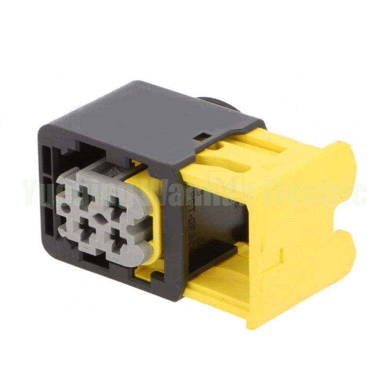 4 পিন HDSCS সংযোগকারী 2-1418390-1 কালো শেল গ্রে কী জলরোধী মহিলা প্লাগ